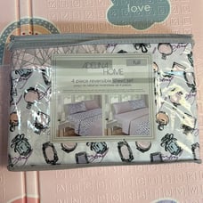 PINK PERFUME FULL SHEET SET