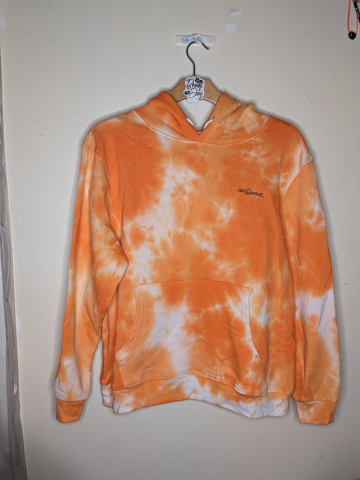 Women's tie dye skeleton skateboarding part Simpson hoodie