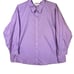 Roundtree & Yorke Gold Label Purple Dress Shirt Non-Iron Cotton Twill 20 M1194