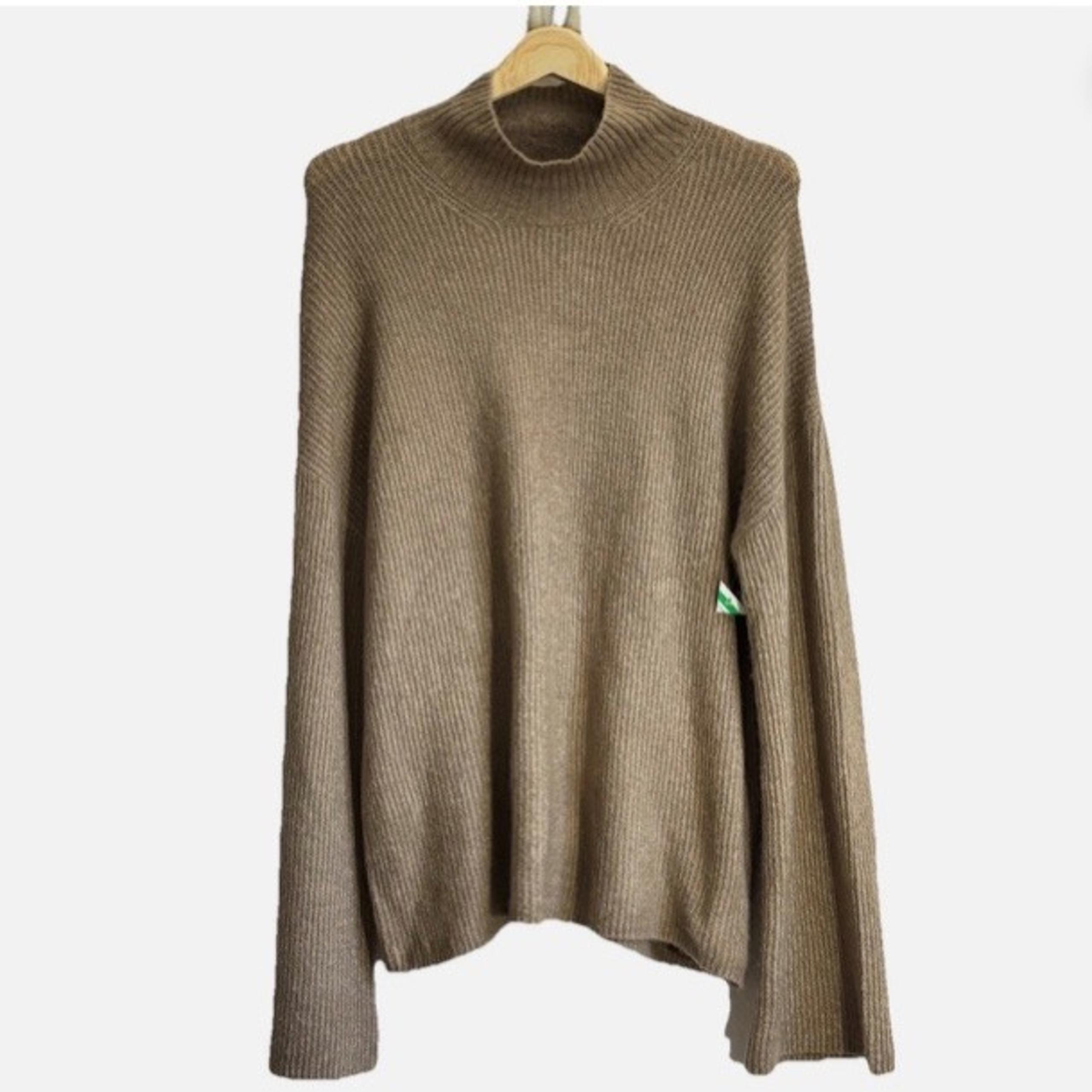 French Connection Turtle Neck Long Bell Sleeve Sweater Top Size: L