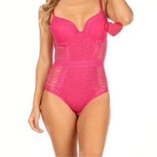 Beautiful new never worn pink lace bodys