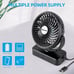 NEW Portable Camping Fan with LED Lantern- 40H Work Time Rechargeable Battery