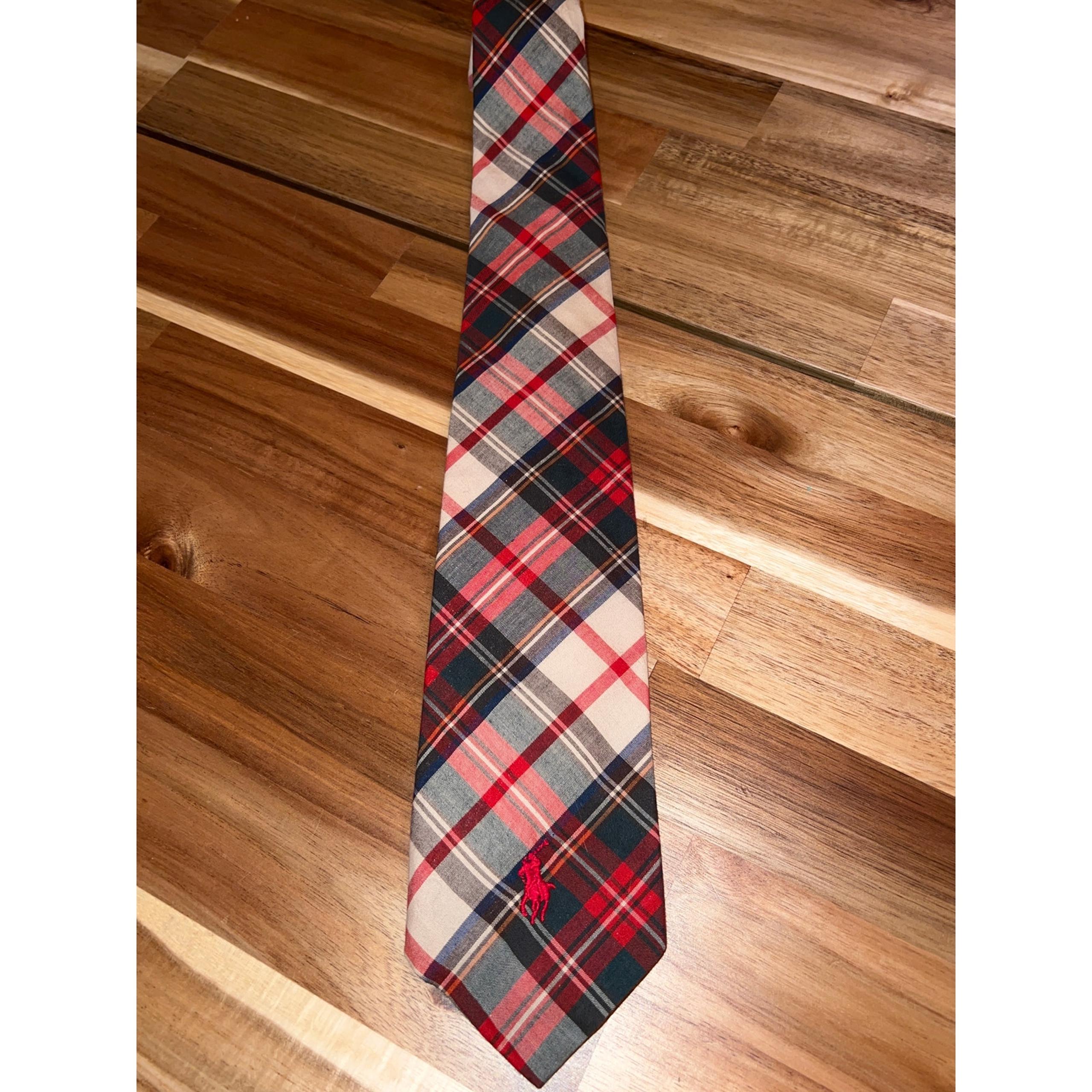 Vintage New Dead Stock Ralph Lauren Scottish Tartan Neck Tie 100% cotton