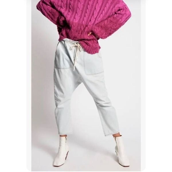NWT Free People One Teaspoon Brando Shabby Kingpins Boyfriend Crop Light size XS