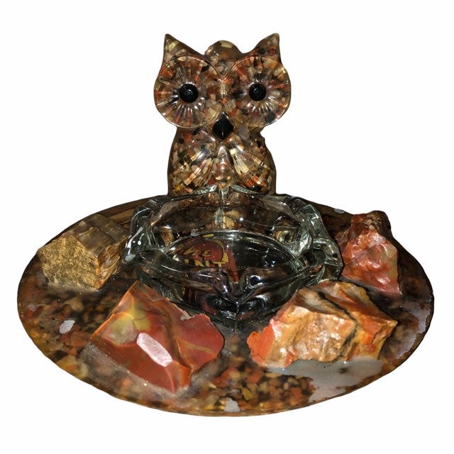 Vintage Ashtray Used Owl The Mint Las Vegas