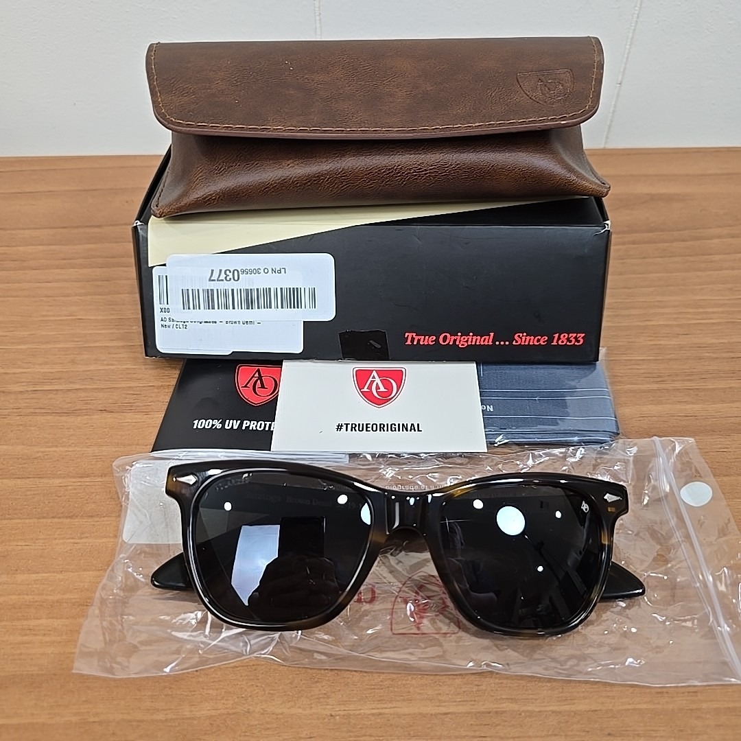 AO American Optical Saratoga Brown Demi~Gray Nylon Lenses 52-19-145mm