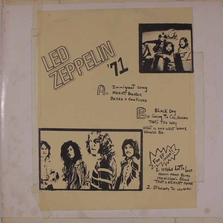 LED ZEPPELIN - Led Zeppelin '71 CREATIVE ARTISTRY LP + 7 rare vinyl