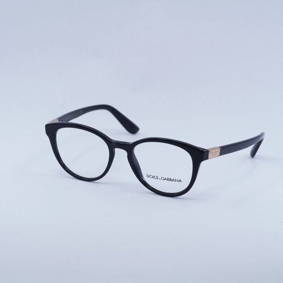 New Dolce & Gabbana DG3268 501 Eyeglasses - Black Frame 50mm
