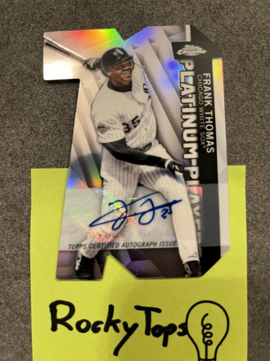2021 Topps Chrome Frank Thomas Auto /5 Platinum Players CPDC-10 White Sox HOF