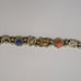 Vintage Gold Tone Slide Victorian Style Charm Bracelet