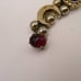 Vintage Gold Tone Slide Victorian Style Charm Bracelet