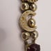 Vintage Gold Tone Slide Victorian Style Charm Bracelet