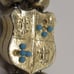 Vintage Gold Tone Slide Victorian Style Charm Bracelet