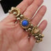 Vintage Gold Tone Slide Victorian Style Charm Bracelet