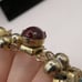 Vintage Gold Tone Slide Victorian Style Charm Bracelet