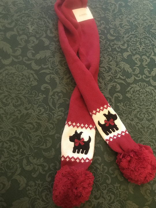 NWT Gymboree holiday scarf scottie dog