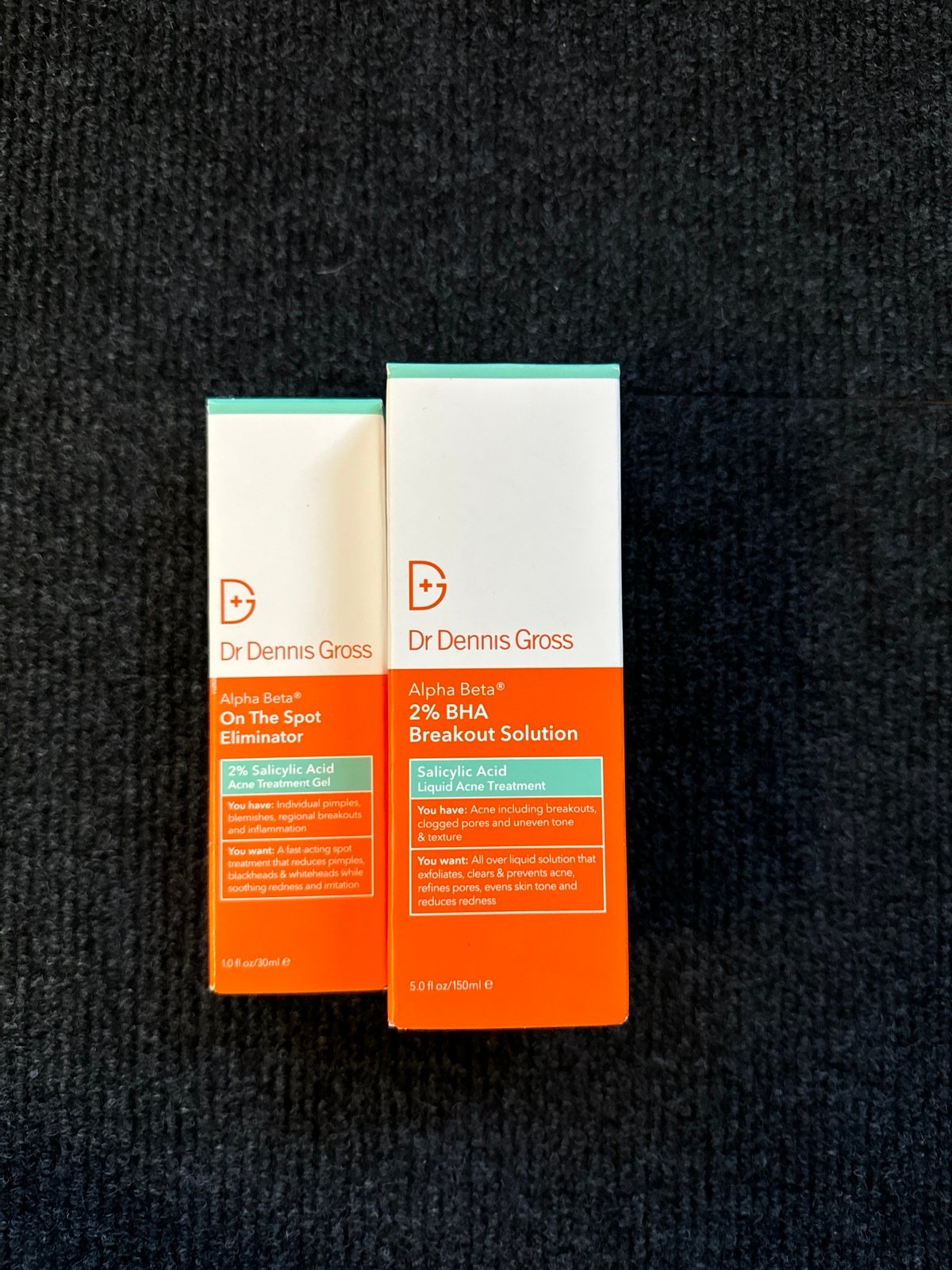 Dr Dennis Gross Breakout solution AND on the spot eliminator gel