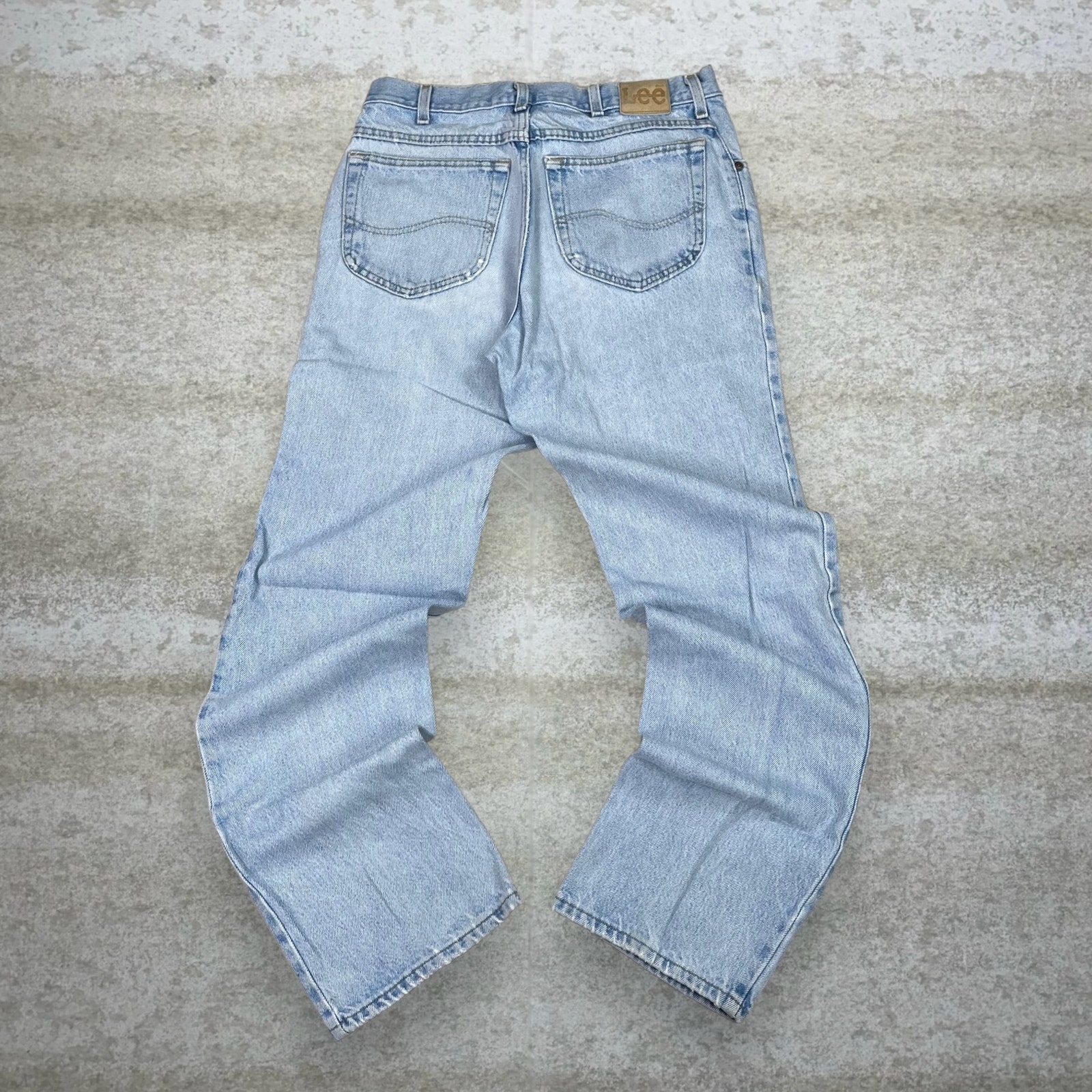 Vintage Lee MR Jeans Relaxed Fit Light Wash Denim 90s