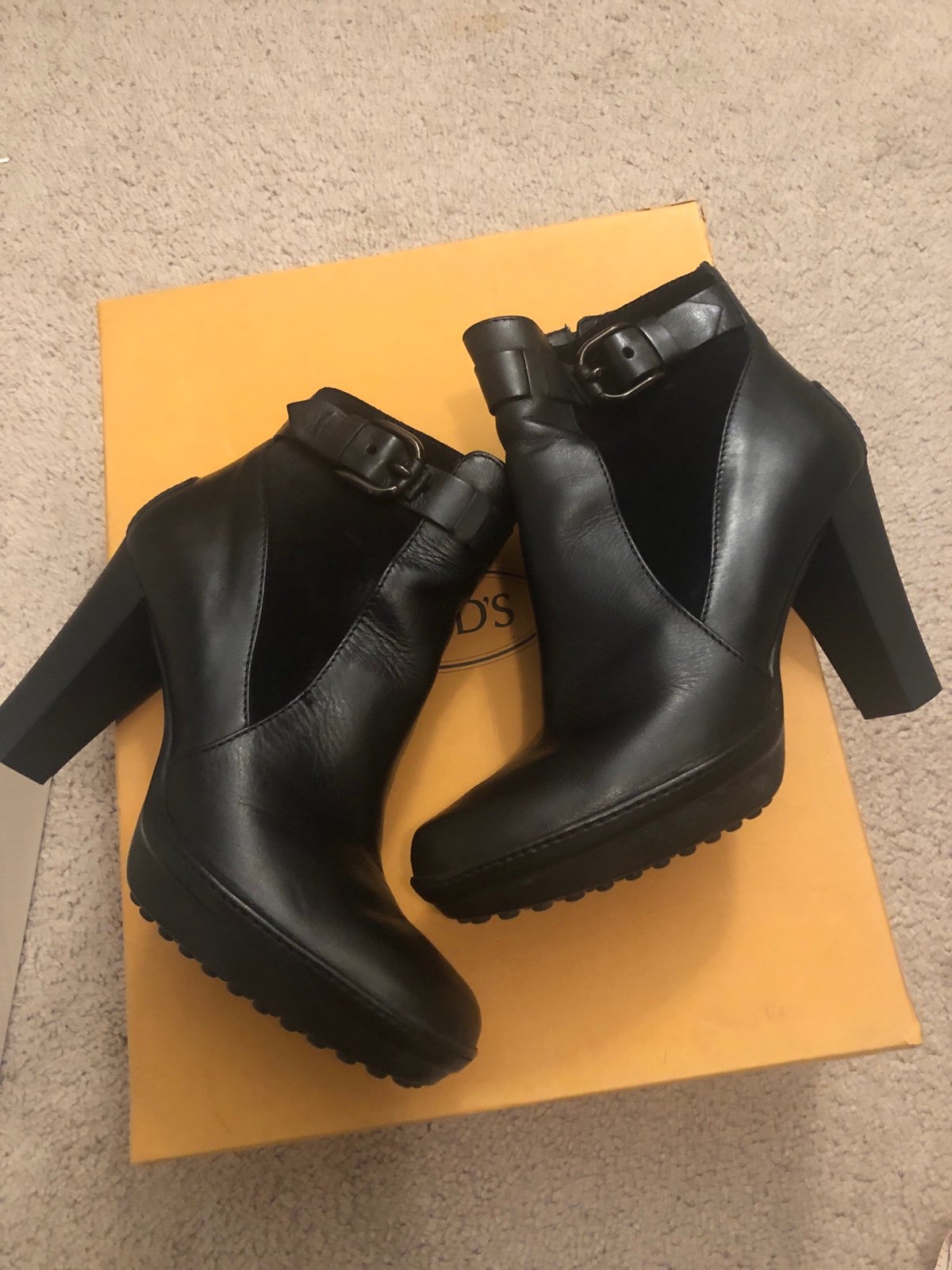 Tod’s Black Boots Size 35