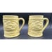 Lovely Sunny Yellow Japan Coffee Beer Mug 3-D Vtg Ceramic Japan 4” Pretty! -2Of