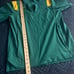Nike Golf Shirt Mens Small Green Yellow Vented Quarter Zip