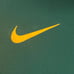 Nike Golf Shirt Mens Small Green Yellow Vented Quarter Zip