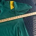 Nike Golf Shirt Mens Small Green Yellow Vented Quarter Zip