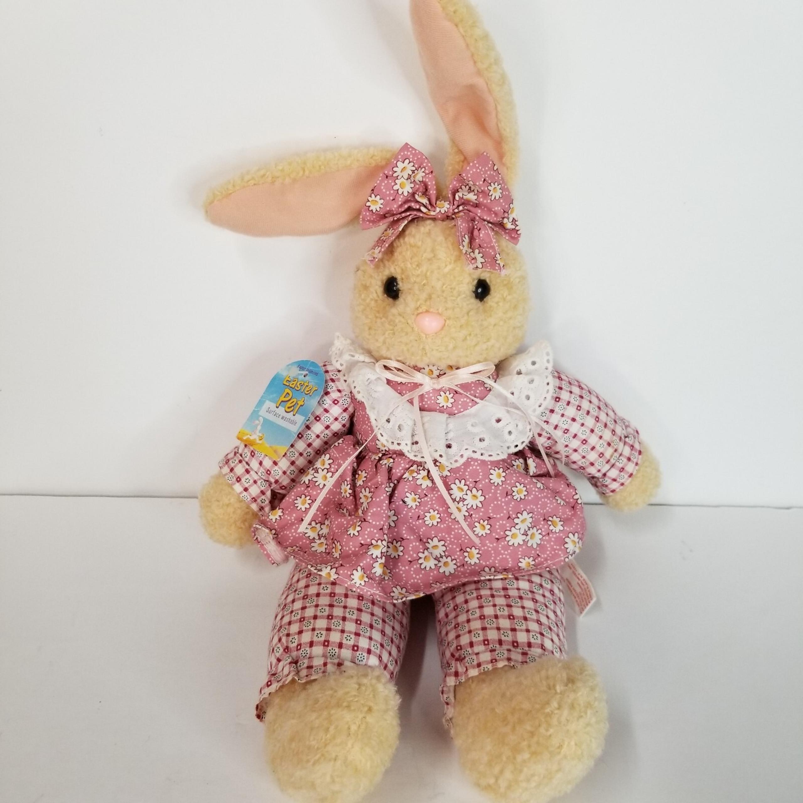 Easter Unlimited Easter Pets Brown Bunny Rabbit Stuffed Animal Plush Wire Ears
