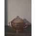 Federal Sharon Cabbage Rose Pink Depression Glass (1930's) Sugar Bowl with Lid