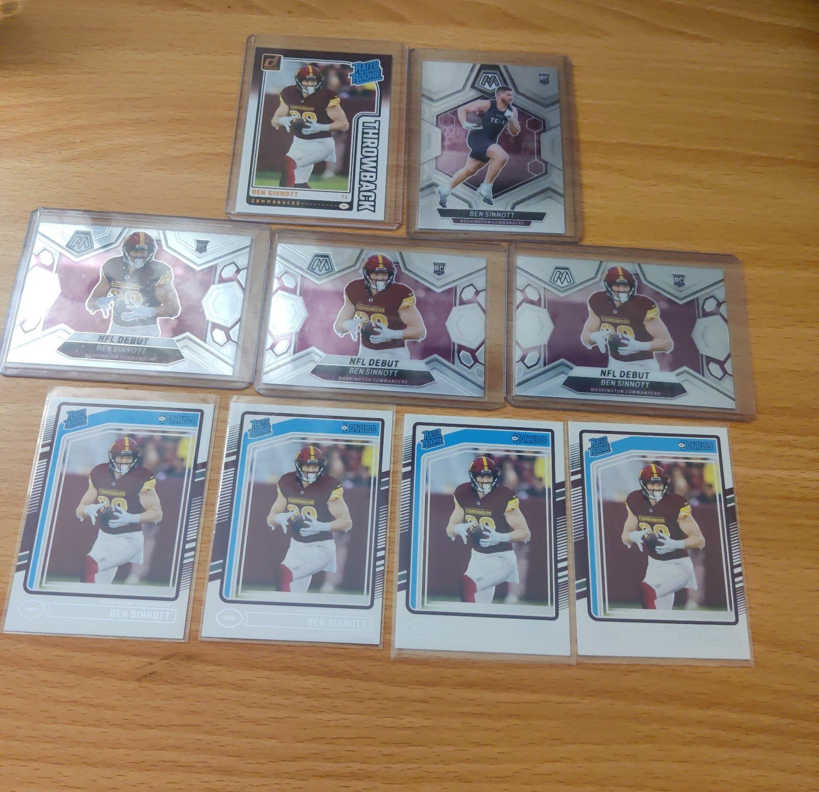 Ben Sinnott Rated Rookie Mosaic Throwback Donruss Rookie Lot