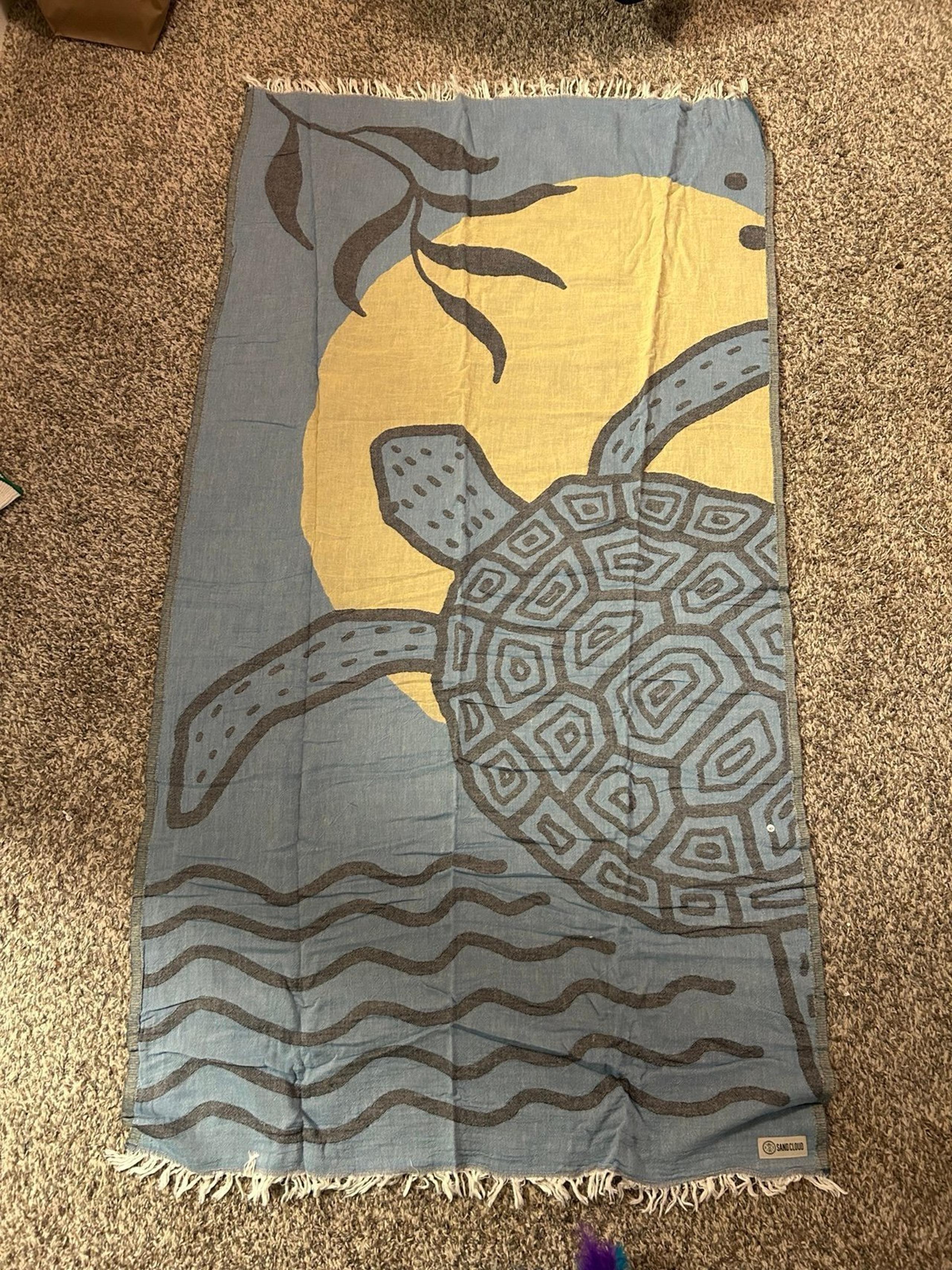 Sand Cloud Sea Turtle Towel  NWOT
