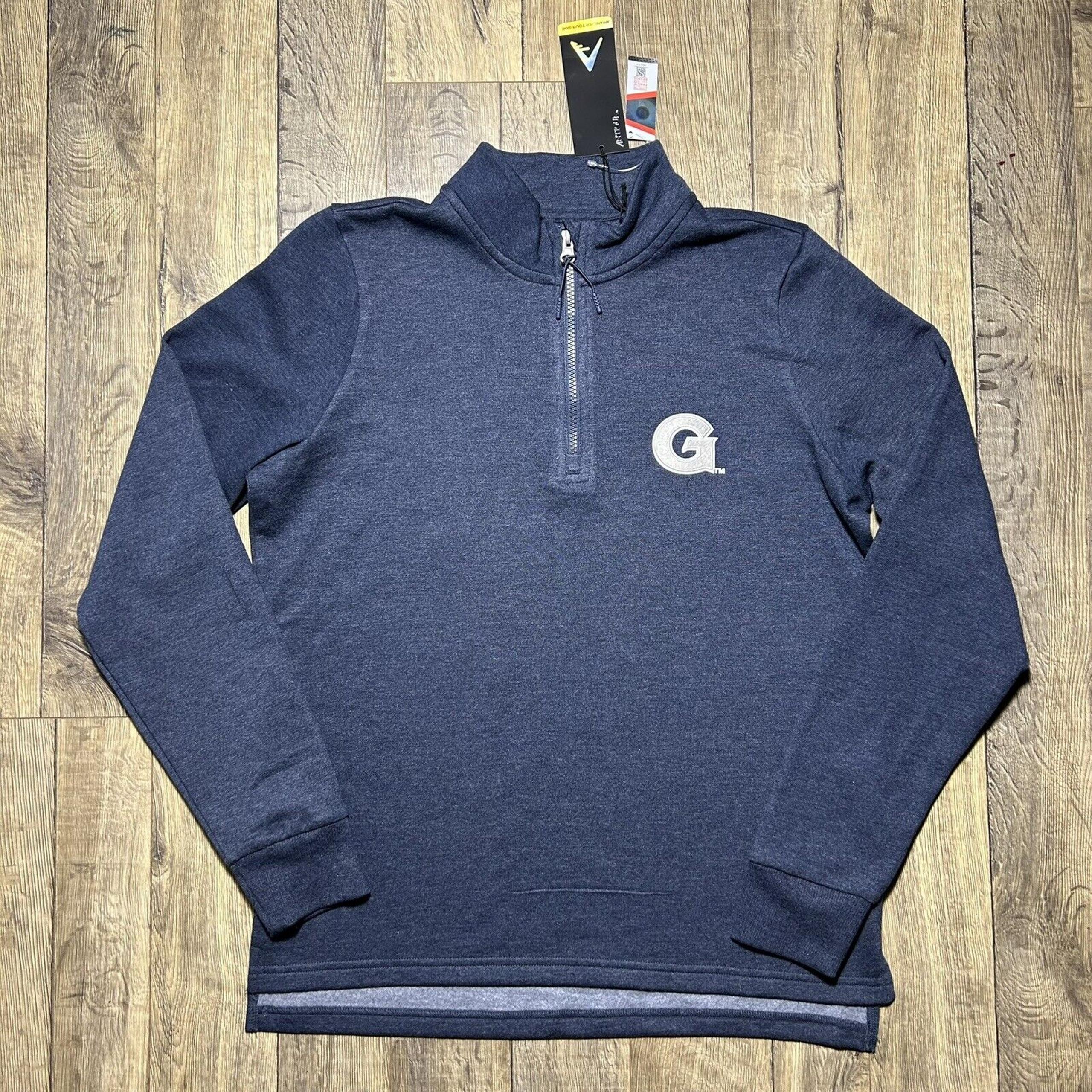 Georgetown Hoyas Antigua 1/4 Zip Long Sleeve Sweatshirt Women’s Small Blue NCAA