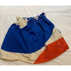 Bobo Choses Kids Colorblock Skirt Blue Yellow Orange Summer Beach Fun 8-9Y