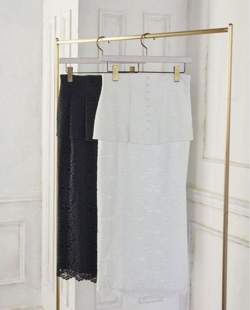 Rosa Lace Peplum Skirt by Herlipto Maxi