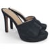 Veronica Beard Dali Platform Heels Black Suede Womens 7 Elegant Open-Toe Sandal