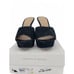 Veronica Beard Dali Platform Heels Black Suede Womens 7 Elegant Open-Toe Sandal