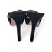 Veronica Beard Dali Platform Heels Black Suede Womens 7 Elegant Open-Toe Sandal