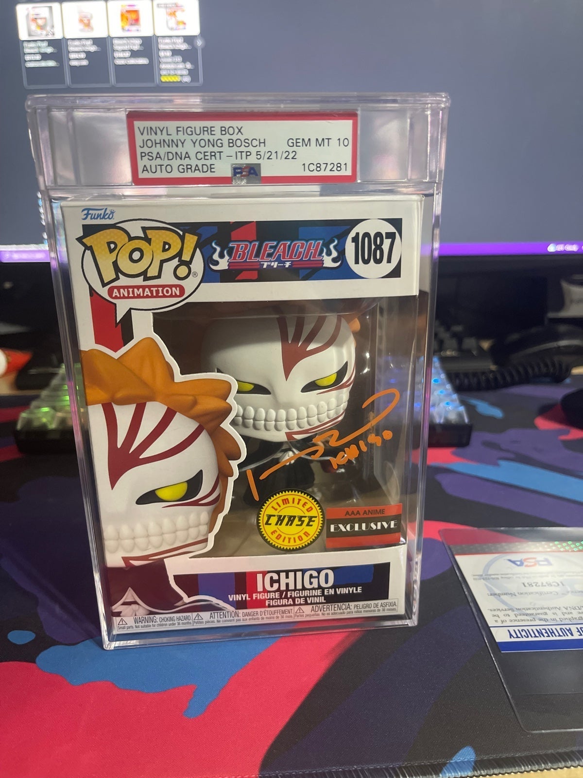 Ichigo chase Funko signed and PSA graded