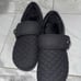 Vionic Jackie Quilted Black Slipper Womens size 9 Rubber Soles Preowned.