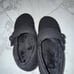 Vionic Jackie Quilted Black Slipper Womens size 9 Rubber Soles Preowned.