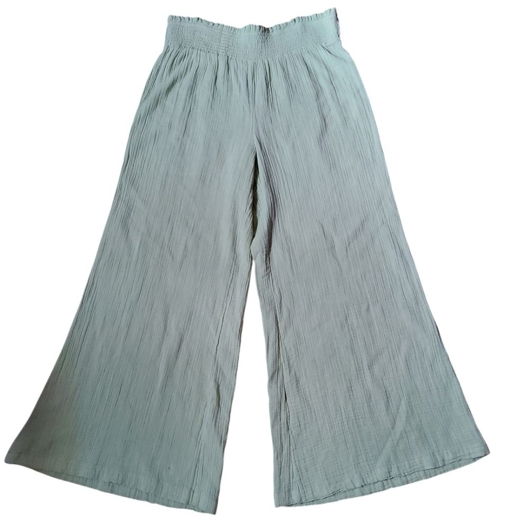 【WONDER WONDER】Ghat banding wide cotton pants Wonder Nation Girls Fashion Flare Jeggings, Sizes 4-18