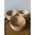 Vtg Set Of 22 Wicker Woven Basket Bowls Boho Decor Serving Bowl - 6”