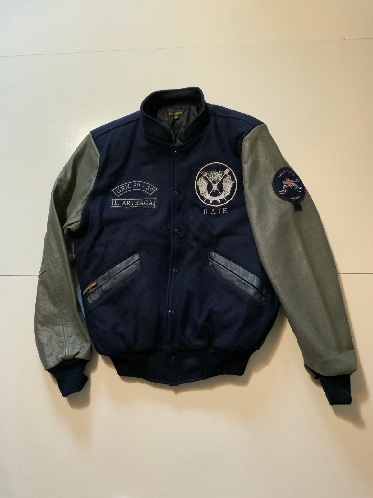 Vintage Universidad Chapingo Agricultural Parasitology Letterman Varsity Jacket