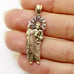 14K Gold San Judas Tadeo 33mm Pendant