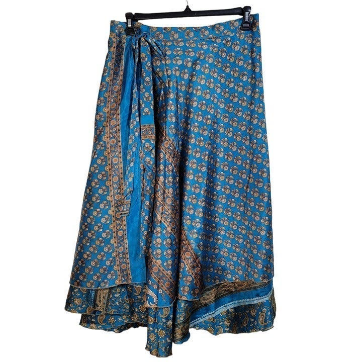 Advance Apparels Wrap Silk Skirt (Free Size)