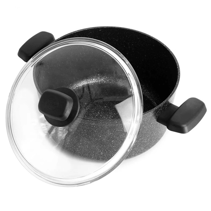 Korkmaz Ornella Aluminum 8L Non-Stick Casserole Dish with Lid A1343
