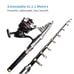 Kilitn Kids Fishing Rod, 1.5M 61Inch 4.92Ft Portable Telescopic Fishing Pole and