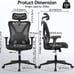 Ergonomic Office Chair, Rolling Swivel Executive Desk Chair, Breathable Mesh