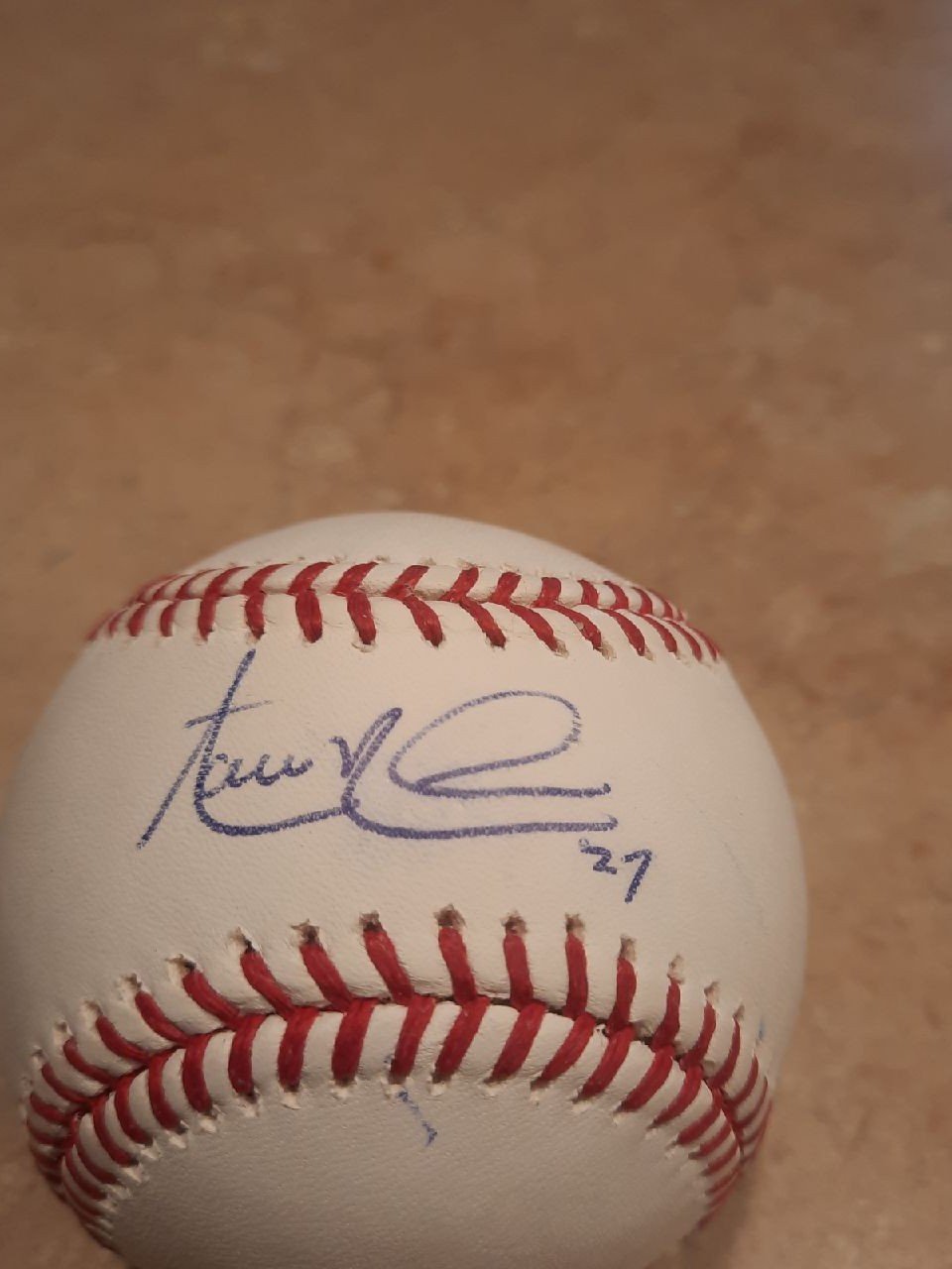 Aaron Nola signed baseball
