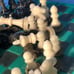 Handmade Resin Chess Set - Aqua Green